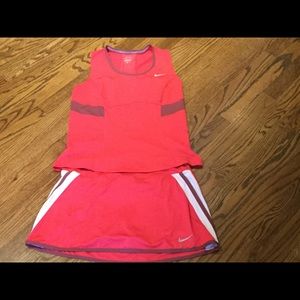 Nike tennis top and skirt